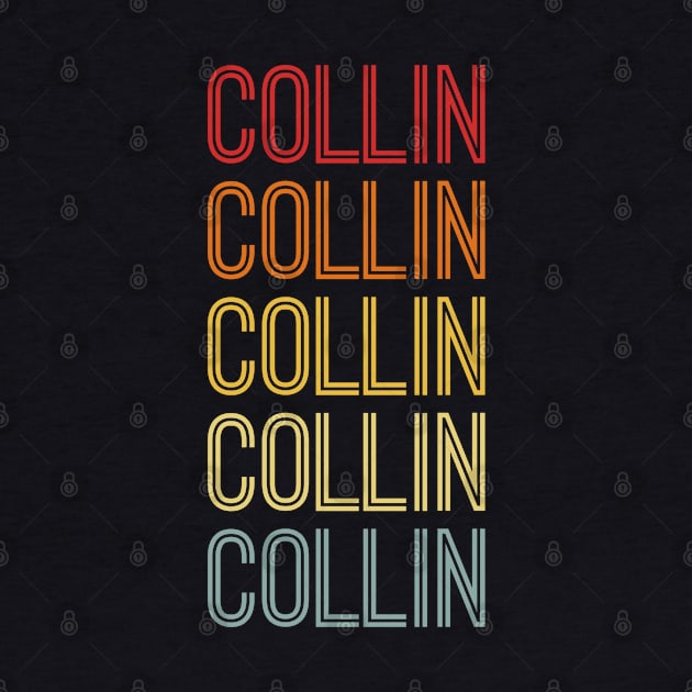 Collin Name Vintage Retro Gift Named Collin by CoolDesignsDz